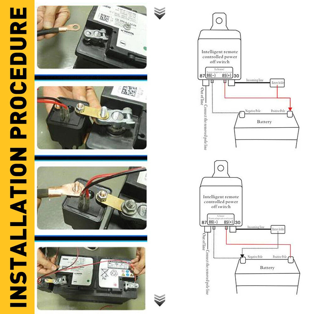 Car Battery Disconnect Switch Power Kill Master Isolator Off Cut Remote Control 6B93BC-57