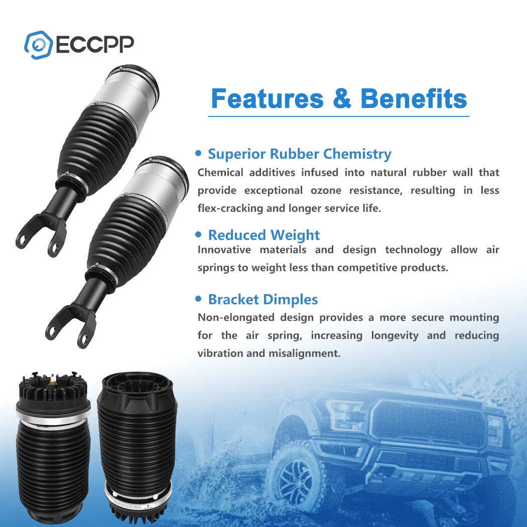 4Pcs Front Rear Air Suspension Shock Strut For Dodge Ram 1500 Limited 2013-2019 6B93BC-57