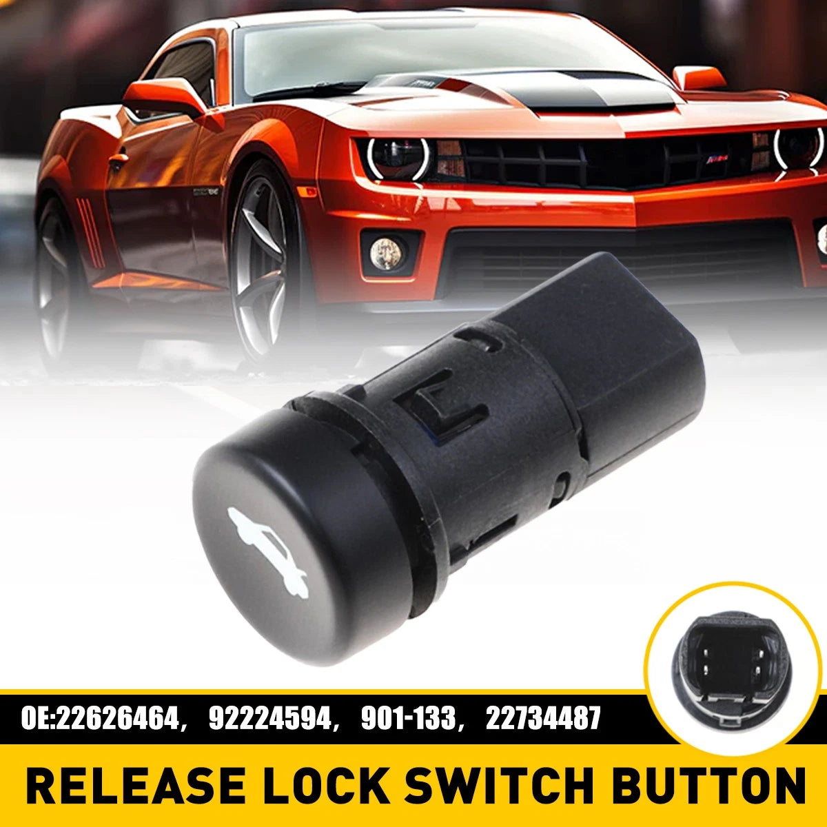 For 2010-15 Chevrolet Camaro Trunk Release Lock Switch 22626464 Button 92224594 6B93BC-57