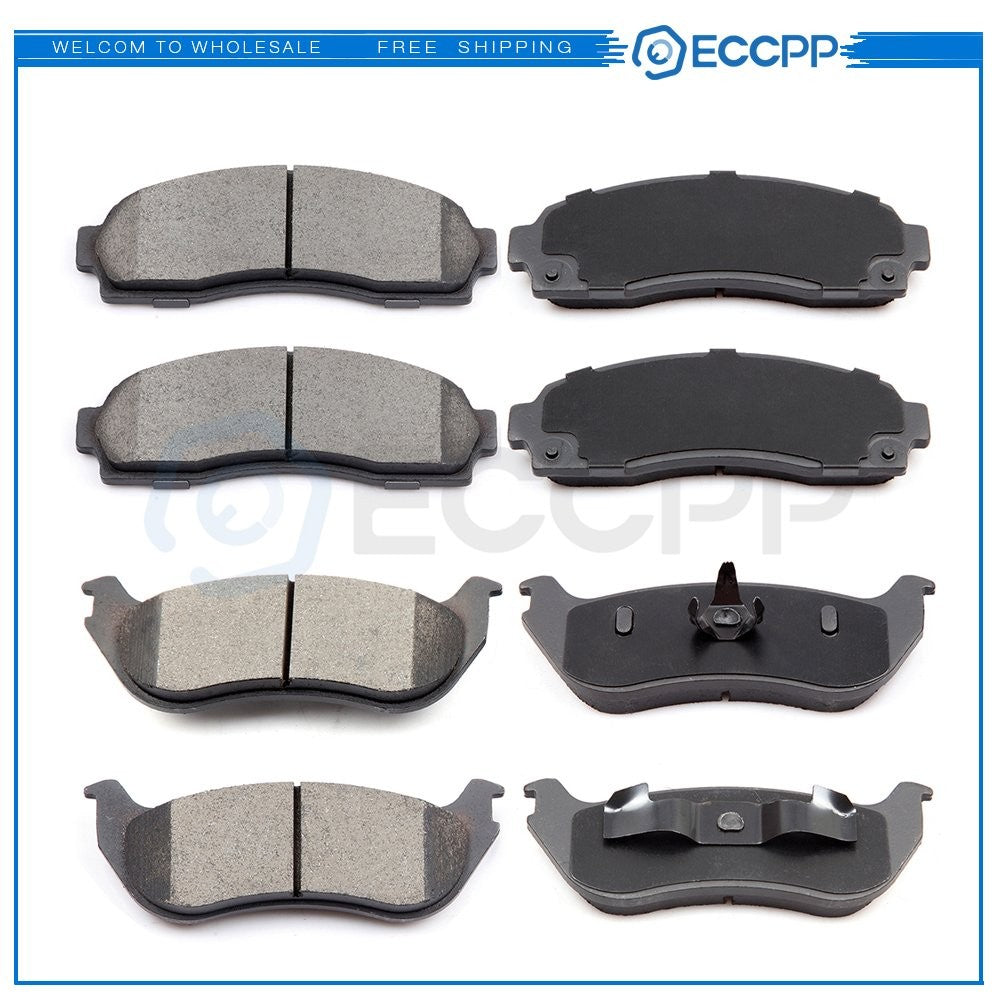 Front Rear Ceramic Brake Pads For Mercury Mountaineer 2002-2005 Ford Explorer 6B93BC-57