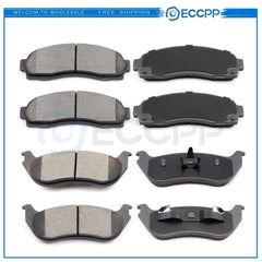 Front Rear Ceramic Brake Pads For Mercury Mountaineer 2002-2005 Ford Explorer 6B93BC-57