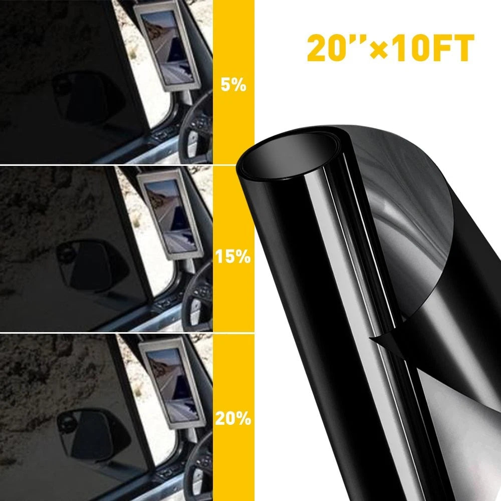 Uncut Roll Window Tint Film 5% -70% VLT 20" 10ft Feet Car Home Office Glass EOA 6B93BC-57