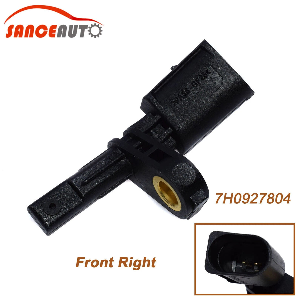 ABS Wheel Speed Sensor Front Right 7H0927804 For VW Golf Jetta AUDI A1 A3 Q3 TT 6B93BC-57