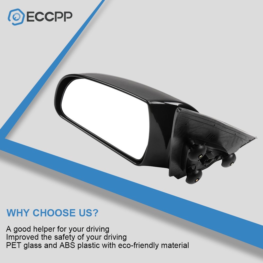 Power Mirror For 2006-2010 Hyundai Sonata Driver Side Heated Black 6B93BC-57