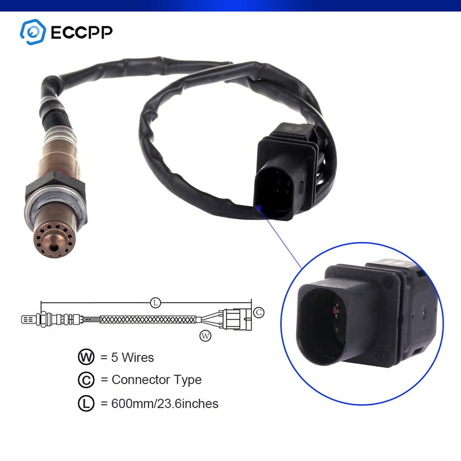 Upstream for 07-09 Mercedes Benz E320 3.0L Oxygen Air Fuel Ratio Sensor 234-5086 6B93BC-57