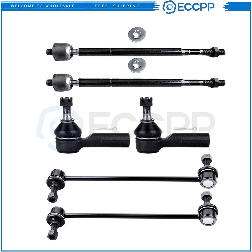 Front Steering Sway Bar Inner Outer Tie Rod End Suspension Kit For 03-08 Matrix 6B93BC-57