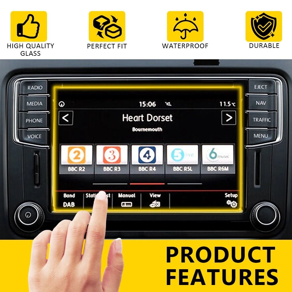 6.5'' Pastable Touch screen for Digitizer VW MIB STD2 Radio Multimedia Navi EOA 6B93BC-57