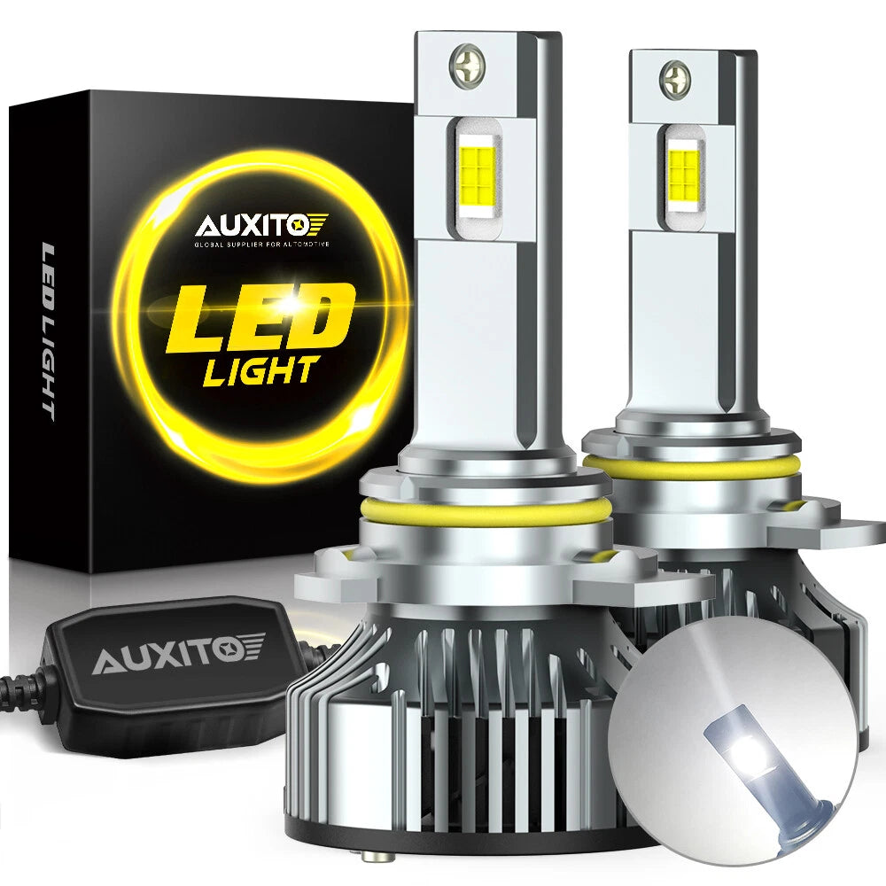 AUXITO 9012 LED Headlight Kit High Low Beam Bulbs Bright White CANbus Y19 EOA AUXITO