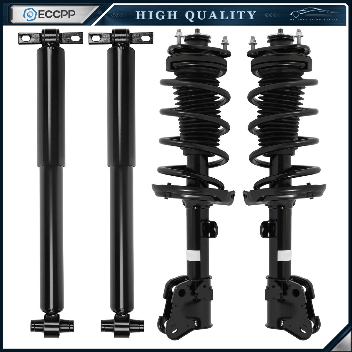 Front Rear Struts & Shocks For 2009-15 Honda Pilot with Coil Spring & Mount Set 6B93BC-57