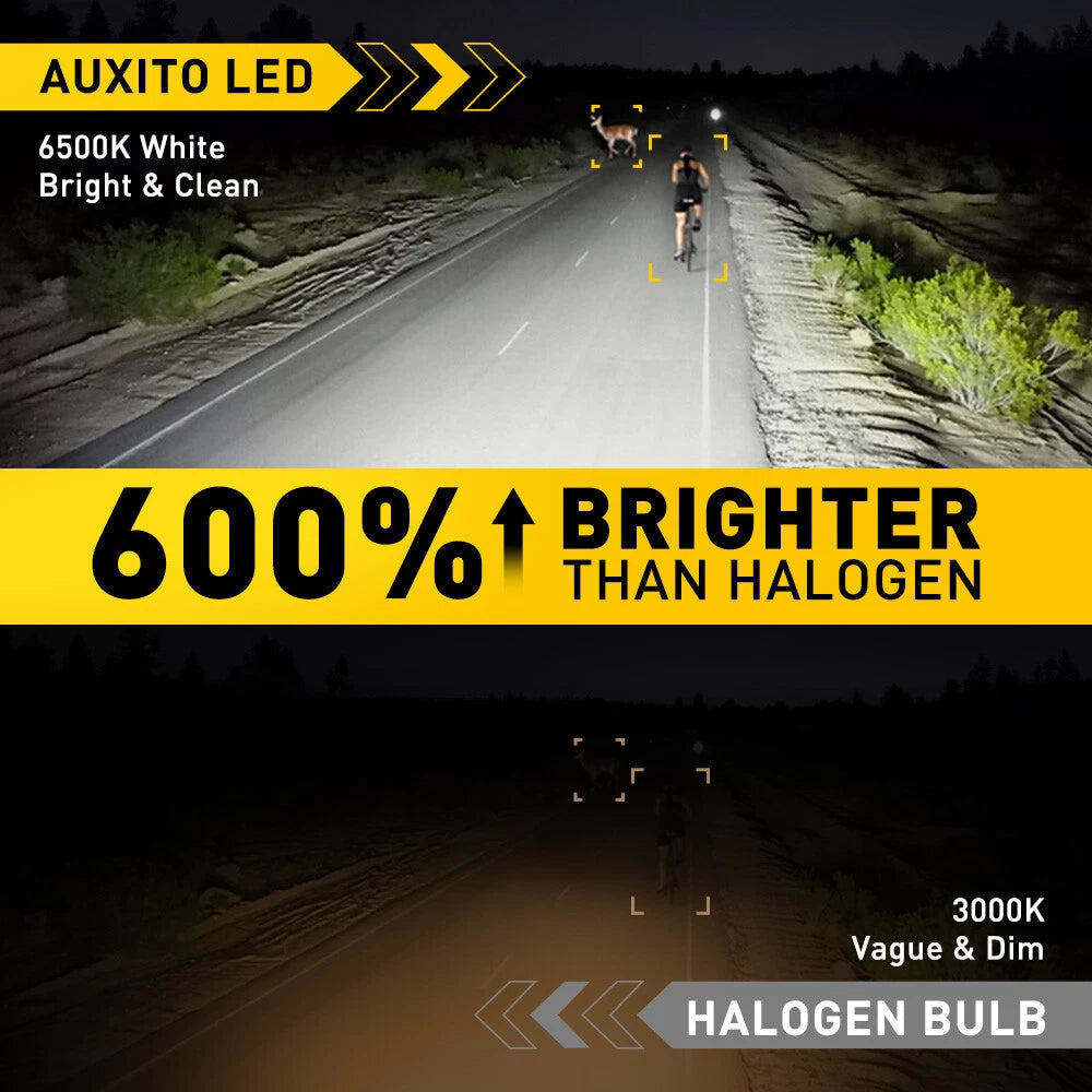 AUXITO H1 LED Headlight Bulb Conversion Kit High Low Beam Lamp 6500K White USEOA AUXITO