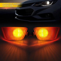 Amber Lens Front Bumper Side Marker Lights For 2011-15 Chevy Chevrolet Cruze EOA 6B93BC-57