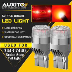 AUXITO 7443 7440 7444 Red LED Brake Tail Stop Turn Signal Marker Light Bulb EXC AUXITO