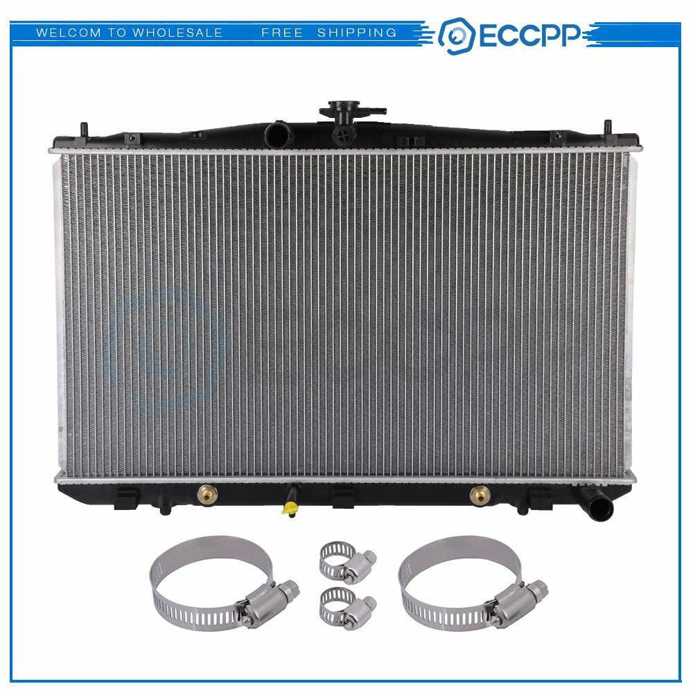 Radiator For 10-14 Lexus RX350 RX450h Toyota Sienna with Oil Hose Clamps Kit