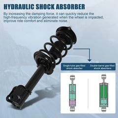 Full (2) Front Quick Struts Shocks & Spring Assembly For 2011-2013 Kia Sorento 6B93BC-57