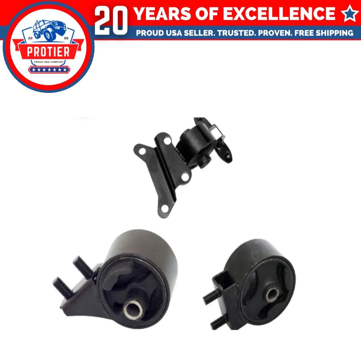 Engine Motor & Trans Mount Set Compatible for 1994-1997 Kia Sephia 1.6L 6B93BC-57