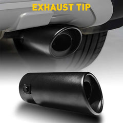 Matte Black Stainless Steel Exhaust Tip Fit 1.5-2.4inch For outlet tailpipe EOA 6B93BC-57