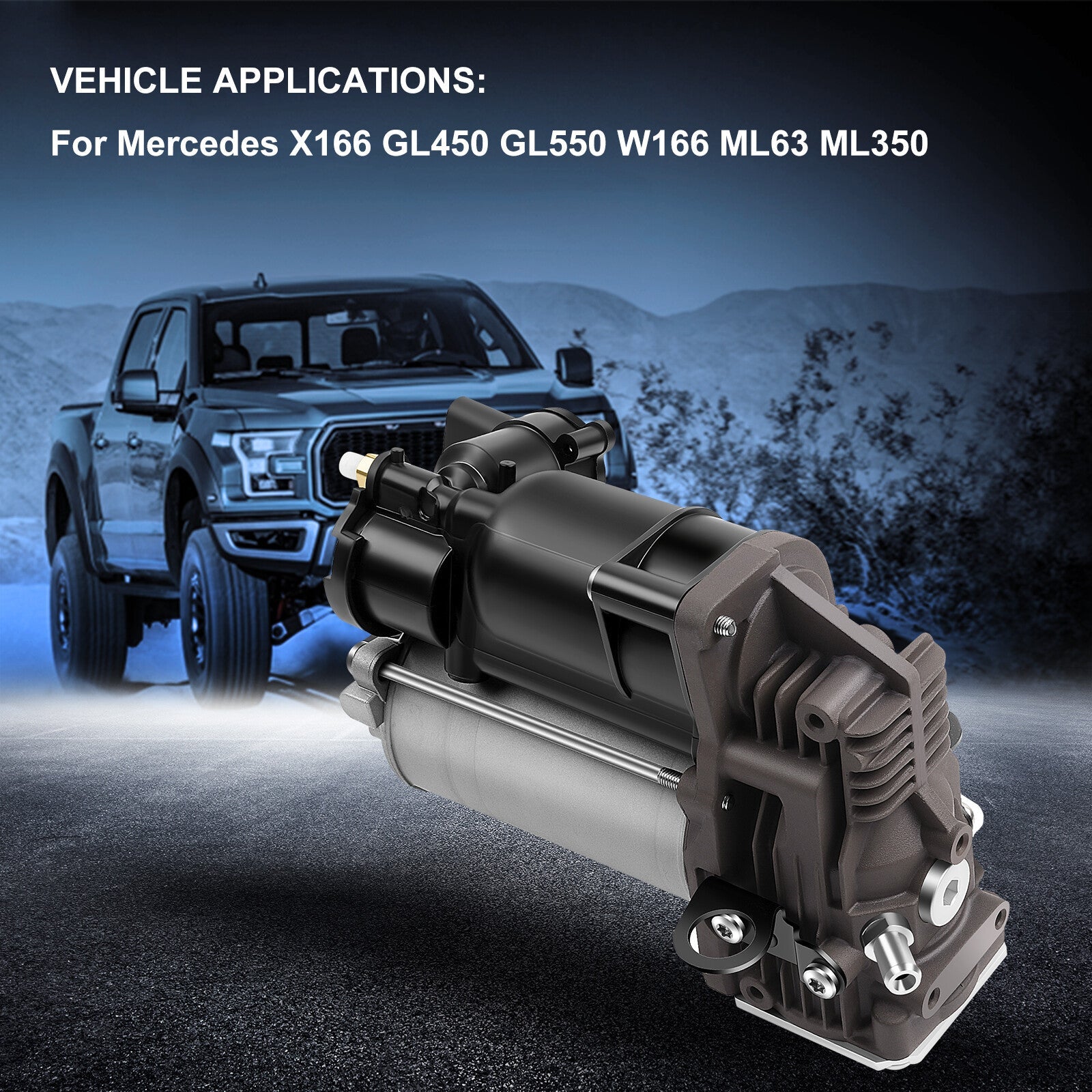 Air Suspension Compressor Assembly For Mercedes X166 GL450 GL550 W166 ML63 ML350 6B93BC-57