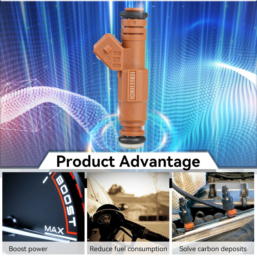 5PCS Fuel Injectors For Volvo C70 S60 S70 V70 2.4L Volvo XC90 XC70 V70 2.5L 6B93BC-57