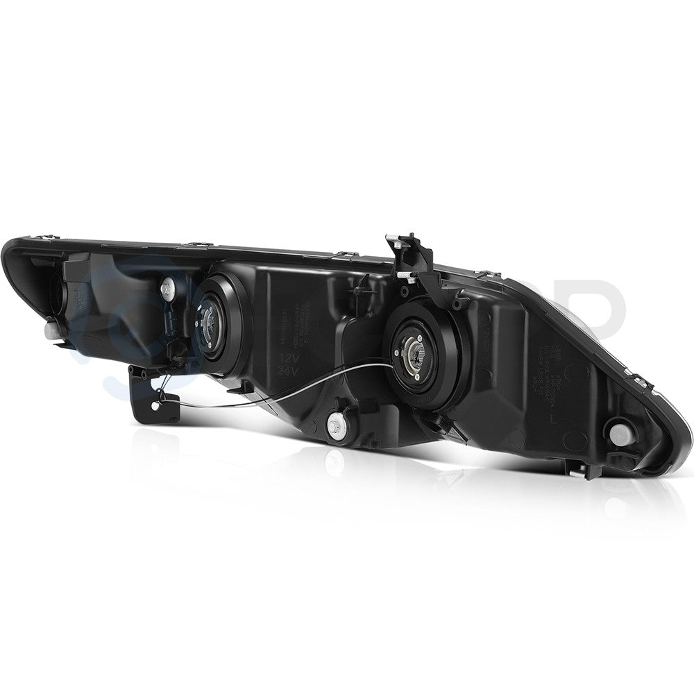 Pair Kit LED Headlights Assembly For 2006-2011 Honda Civic 1.3L 1.8L 2.0L Black 6B93BC-57