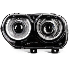Pair Kit LED Black Headlights Assembly For 2015-2022 Dodge Challenger Black 6B93BC-57