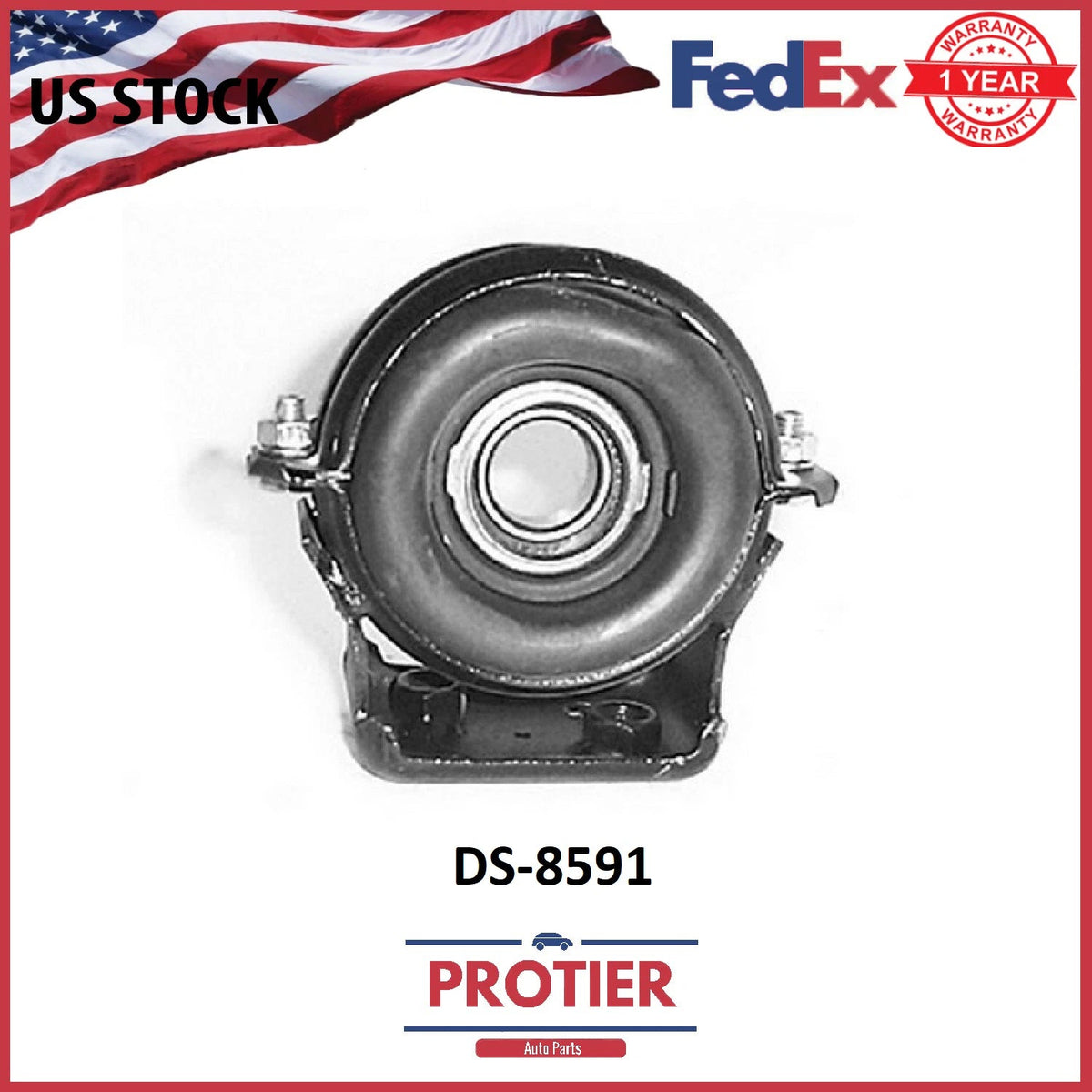 Protier Drive Shaft Center Support Bearing - Part # DS8591 6B93BC-57