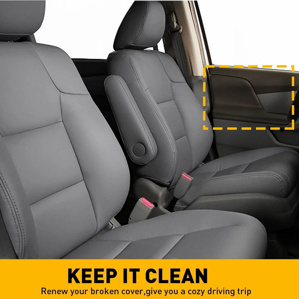 2x For 2011-2017 Honda Odyssey Leather Front Door Panels Armrest Cover Dark Gray 6B93BC-57