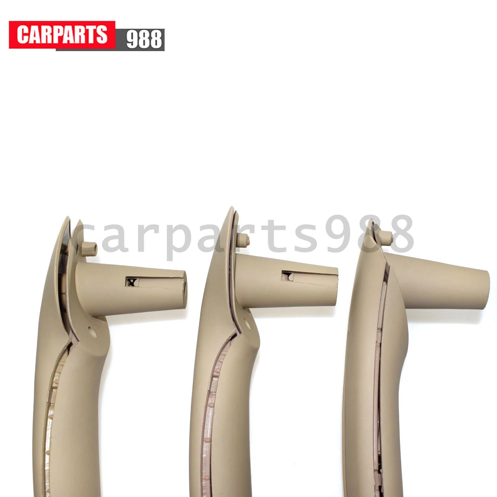 3Pcs Beige Interior Door Grab Handles Cover For VW Jetta Golf MK4 1J0867171A 6B93BC-57