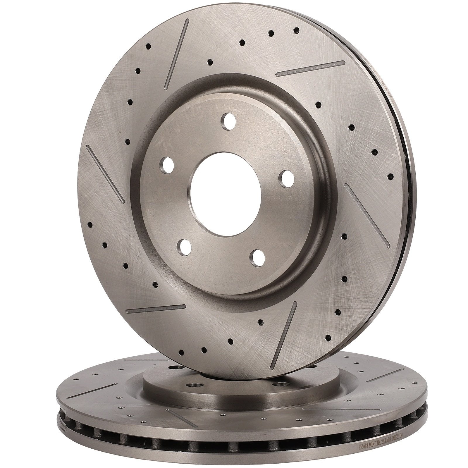 Front Brake Rotors & Ceramic Pads For Chrysler Town & Country 2012 - 2016 KOEEP