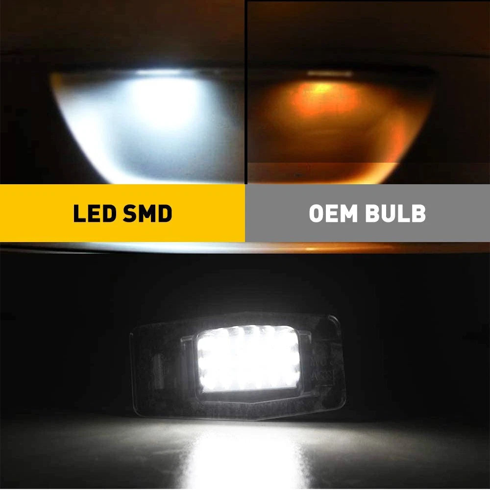 For Mazda Miata Tribute MPV Protege White LED License Plate Lights Lamps EOA 6B93BC-57