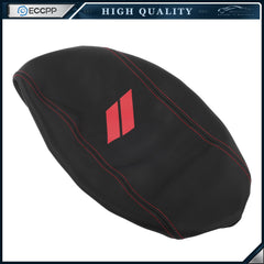 For Dodge Durango 2011-2020 Leather Center Console Armrest Cover Black Red Trim 6B93BC-57