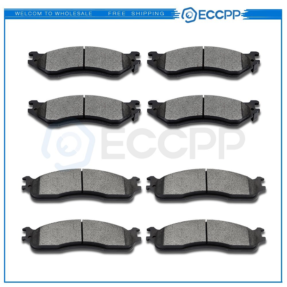 Front Rear Brake Ceramic Pads For 2006 2007 2008 Dodge Ram 1500 Performan 6B93BC-57