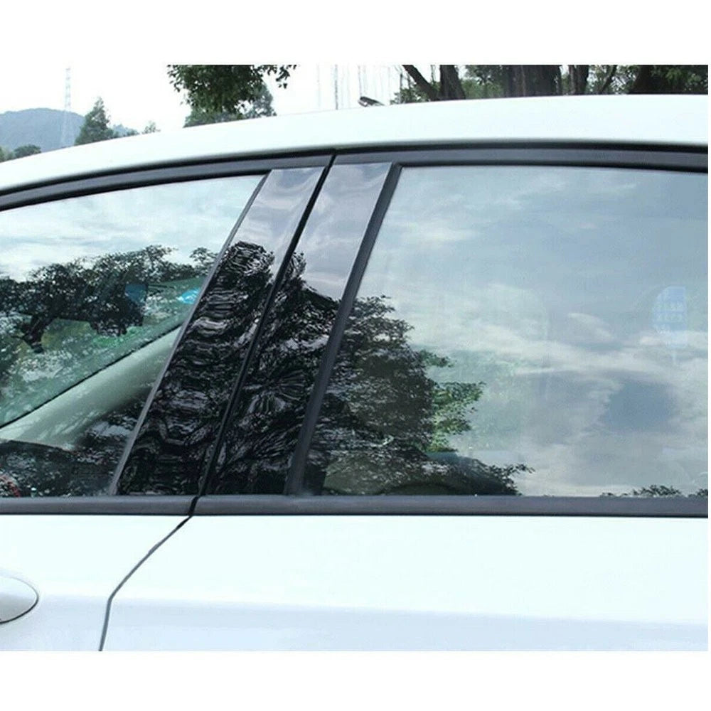 Black Pillar Posts For Honda Civic 2006-2011 (4dr) Door 6pc/Set Trim Cover Kit A 6B93BC-57