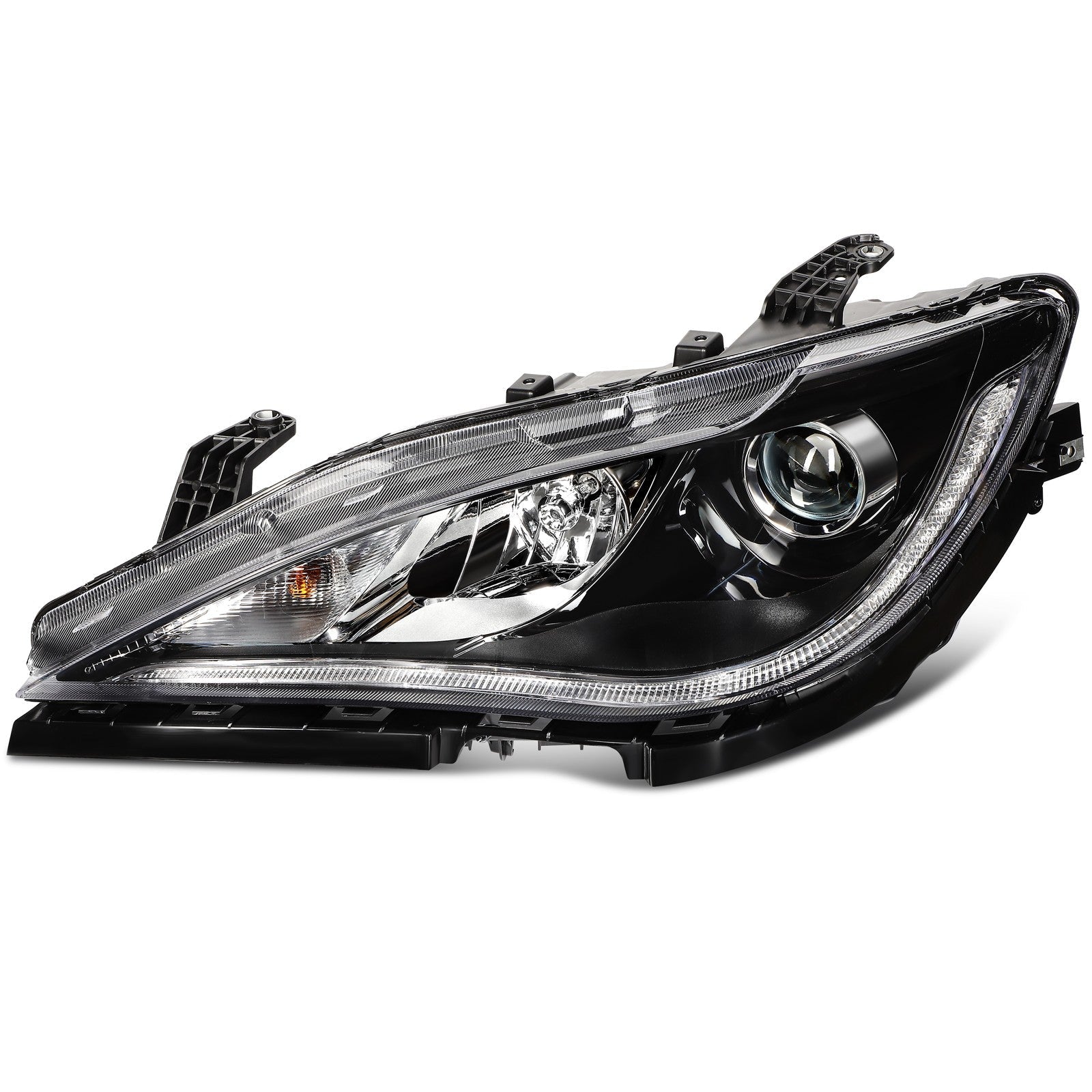 Driver Left Side Headlight For 2017-2020 Chrysler Pacifica Voyager 3.6L Black 6B93BC-57