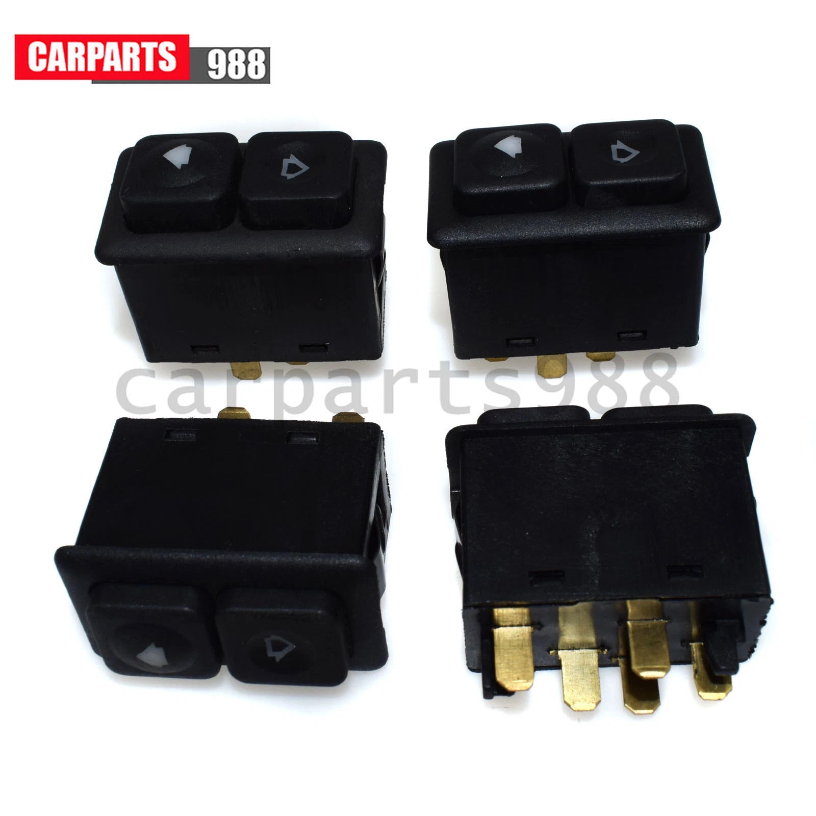 Set of 4 5Pins Illuminated Power Window Switch For BMW E30 318i 325i 61311381205 6B93BC-57