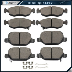 8PCS Front and Rear Side Ceramic Brake Pad For Fiat 500 2013-2017 BATTERY EV 6B93BC-57