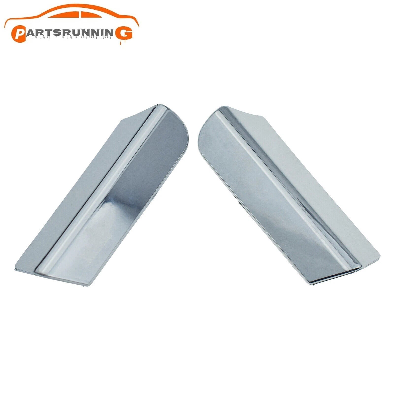Pair Front Left Right Bumper Trim Chrome For 13-15 Lexus RX350 RX450h 531260E050 6B93BC-57