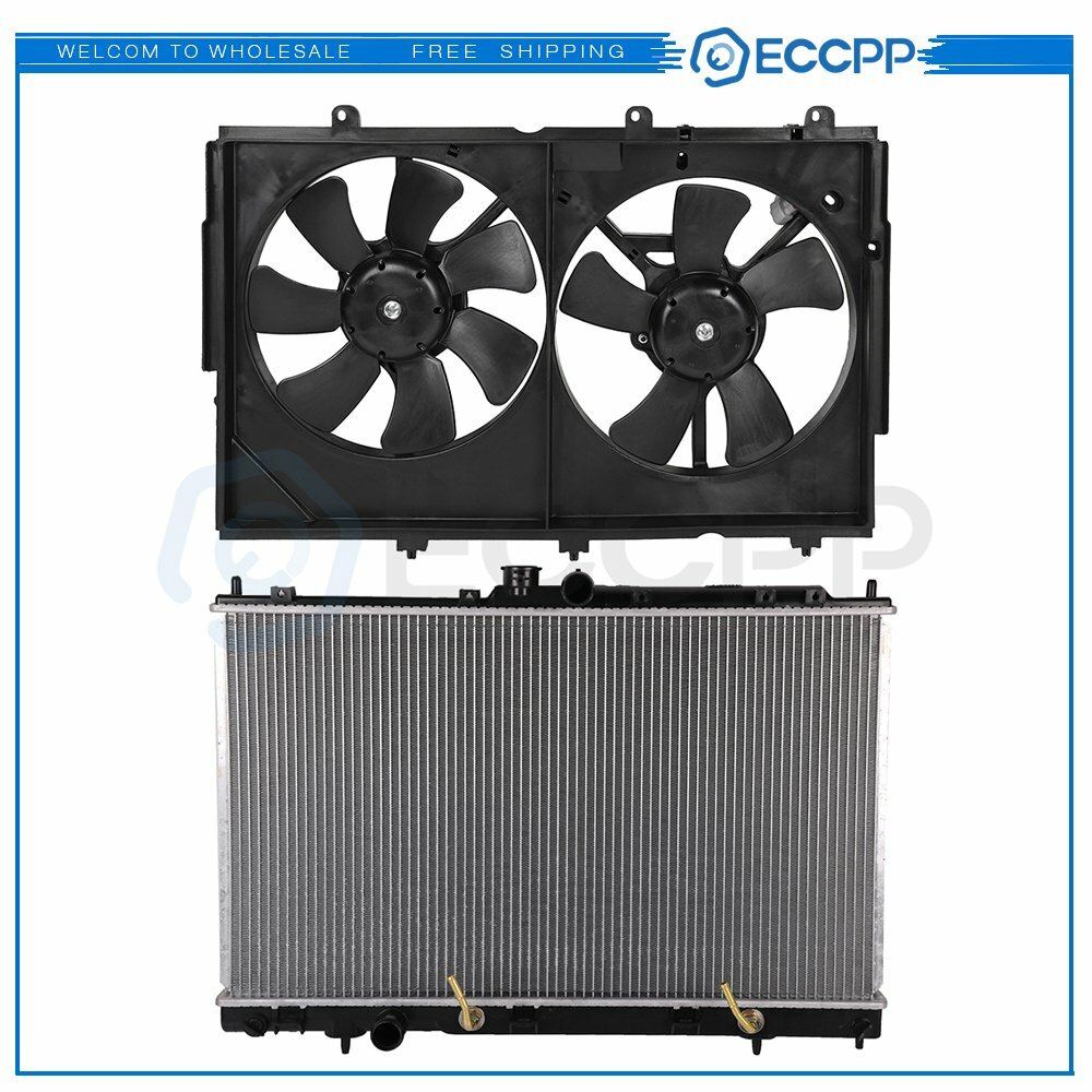 Electric Radiator Cooling Fan Kit For 2003 2004 2005-2006 Mitsubishi Outlander 6B93BC-57