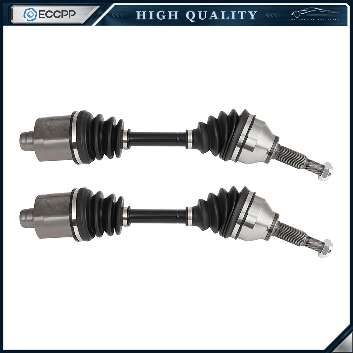 2 Front CV Axles For Chevy Cobalt HHR Pontiac G4 G5 Pursuit Saturn Ion 2.4L 2.2L