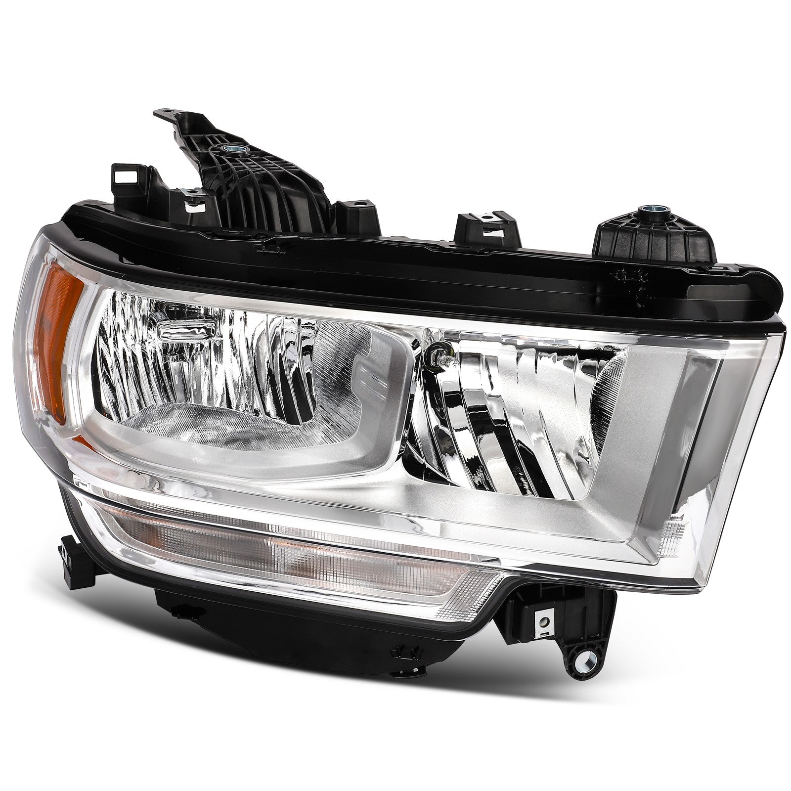 Right Side Chrome Headlights Assembly For 2500 3500 5.7L 6.4L 6.7L 2019-2024 Ram 6B93BC-57