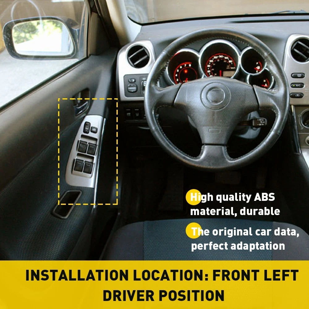Driver Side Window Switch Trim Bezel Plate For Toyota Corolla Matrix 03-2008 EOA 6B93BC-57