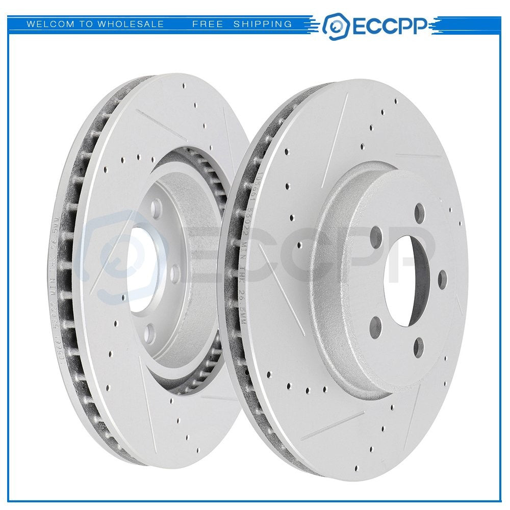 Front Brake Discs Rotors For Chrysler 300 Dodge Challenger Dodge Charger Magnum 6B93BC-57