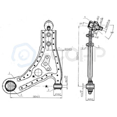 6set Front Lower Control Arms Suspension Fits 2009-2010 Pontiac G3 & Wave