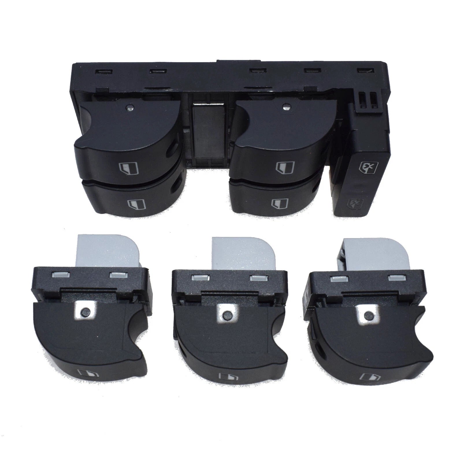 For Audi A4 B6 B7 RS4 Seat Exeo Master Passenger Powert Window Switch Button 4PC 6B93BC-57