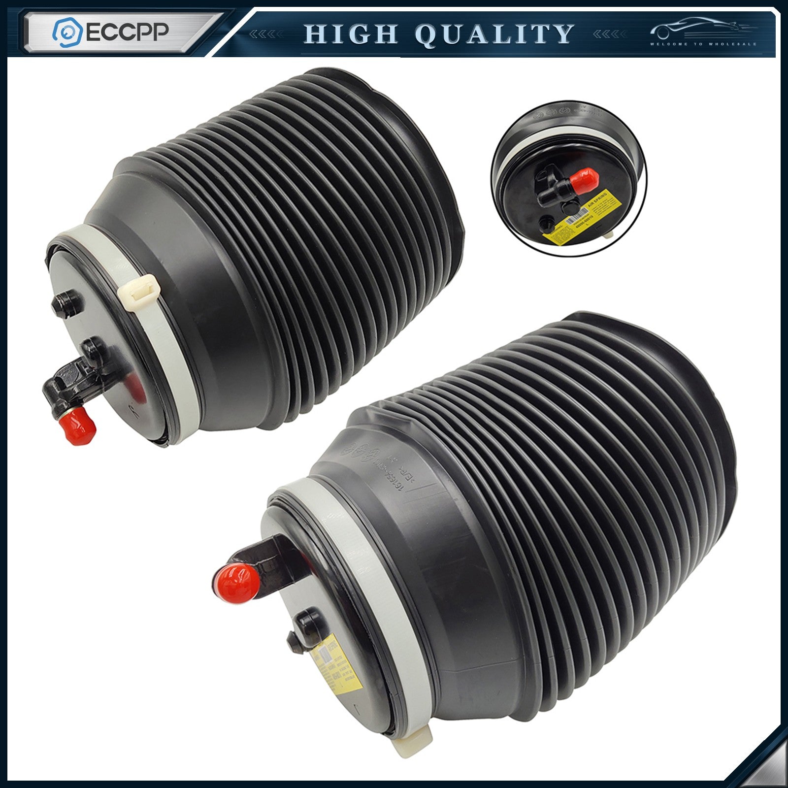 Pair Rear Air Spring Shock Air Suspension Bags For 4Runner Land Cruiser Prado 6B93BC-57