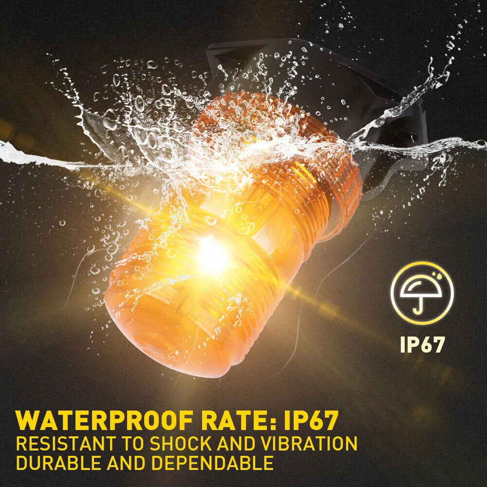 30 LED Strobe Beacon Forklift Light Truck ATV Rooftop Amber Emergency Warning 2X 6B93BC-57