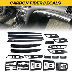 Carbon Fiber Full Interior Kit Cover Trim For Infiniti G37 Sedan 2010-2013 EOA 6B93BC-57