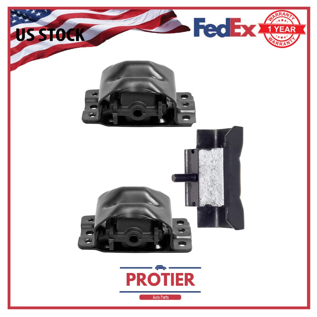 Engine & Trans Mount Set 3PCS for Chevrolet Van Express 1500 2500 Gmc Van 6B93BC-57
