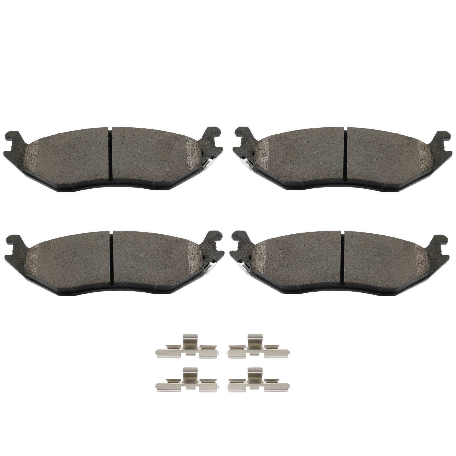 8PCS Front And Rear Semi-Metallic Brake Pads For 2002-2004 Dodge Ram 1500 SLT ST KOEEP
