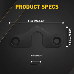 2x Metal Sun Visor Clip Bracket Holder Hook For JEEP Wrangler JK JL Gladiator US 6B93BC-57