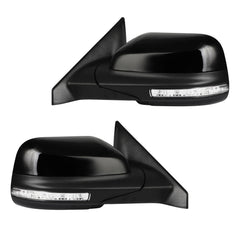 Pair Side Mirrors For 16-19 Ford Explorer Power-folding Heated Signal Puddle BSM 6B93BC-57